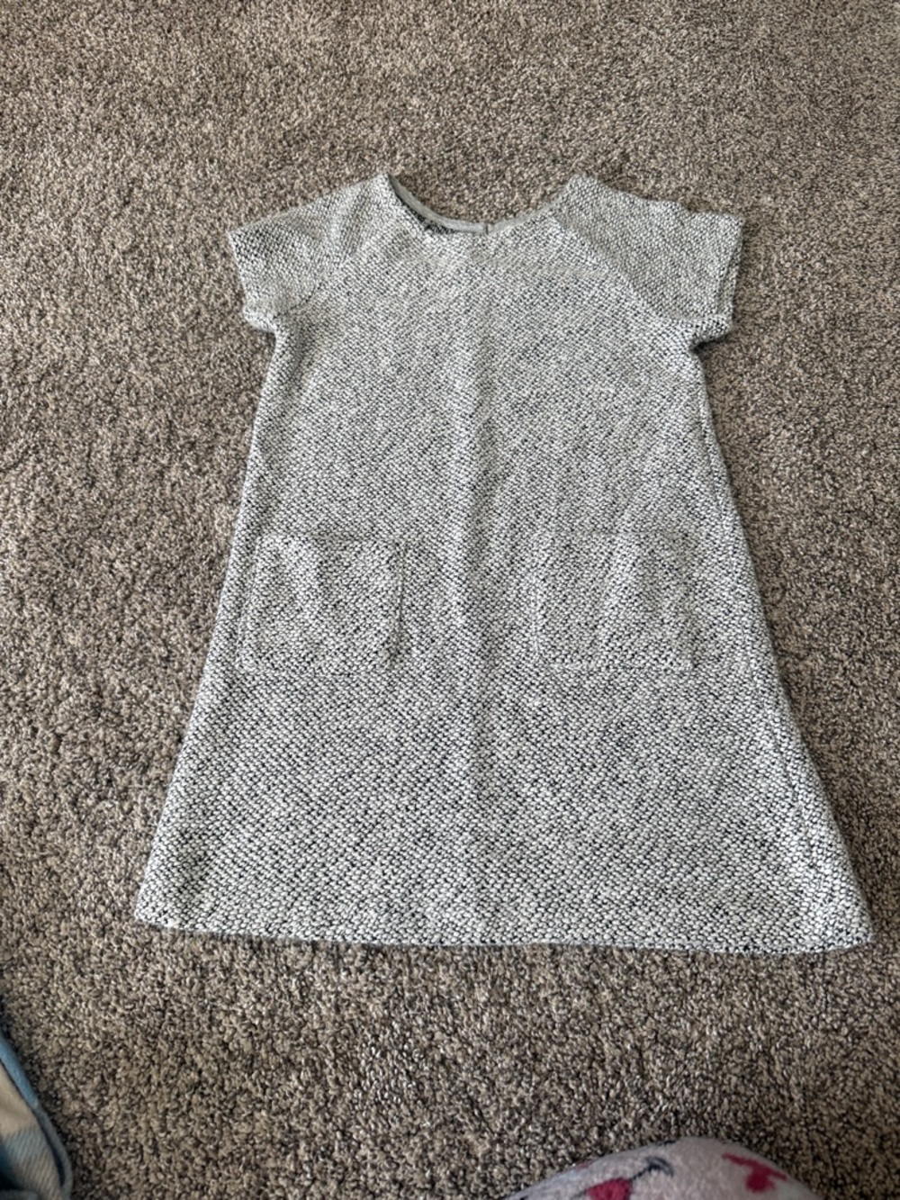 Peek Girls' Heather Gray Knit Casual Dress
